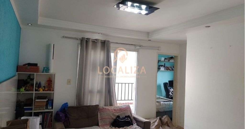 Apartamento à venda em São José dos Campos-SP, Vila Iracema: 2 quartos, sala, banheiro, 1 vaga de garagem, 45m² de área.