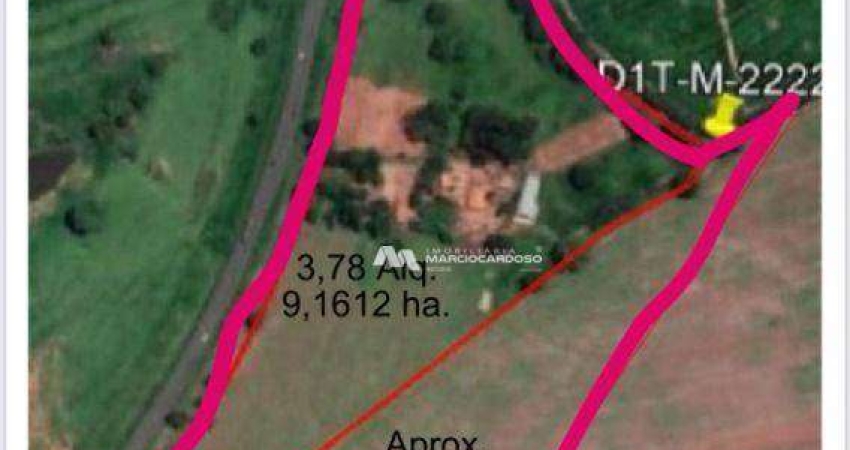 Área à venda, 167000 m² por R$ 20.000.000,00 - Fazenda Palhinha (Zona Rural) - São José do Rio Preto/SP