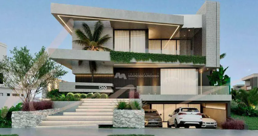 Sobrado com 5 dormitórios à venda, 600 m² por r$ 8.850.000,00 - quinta do golfe 1 - residencial - são josé do rio preto/sp