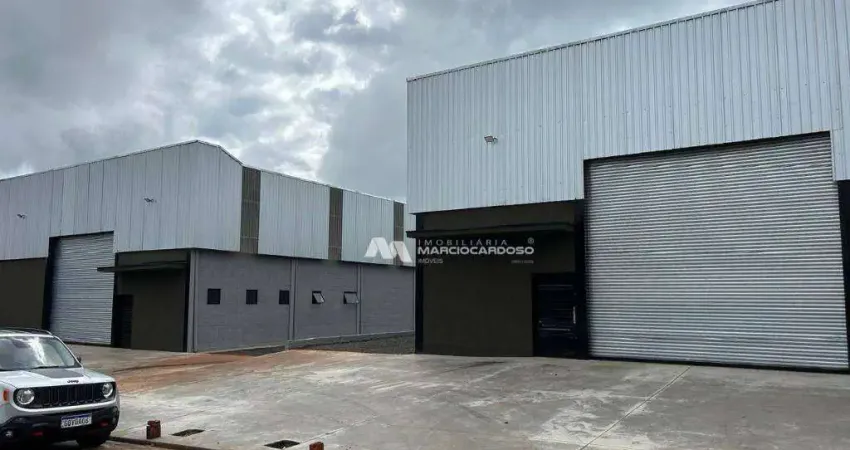 Barracão para alugar, 600 m² por r$ 12.300,00/mês - distrito industrial doutor carlos arnaldo e silva - são josé do rio preto/sp