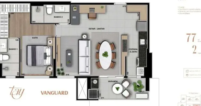 Apartamento com 2 quartos à venda na Chácara da Barra, Campinas 