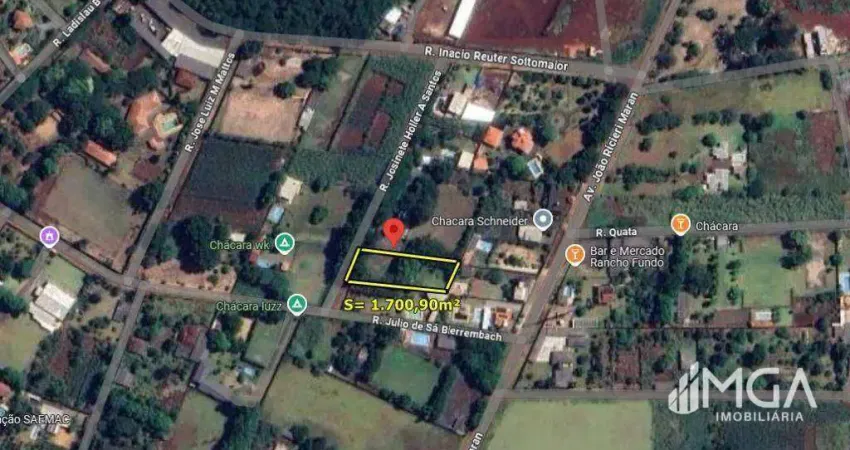 Terreno à venda, 1700 m² por R$ 520.000,00 - Loteamento Porto Dourado - Foz do Iguaçu/PR