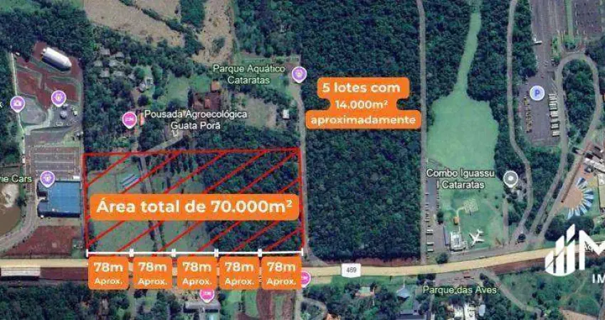 Área à venda, 14000 m² por r$ 28.000.000,00 - cataratas - foz do iguaçu/pr