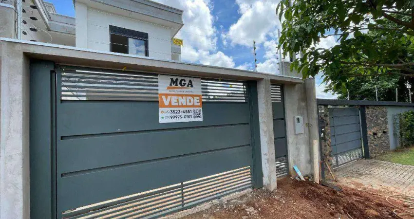 Sobrado novo, em fase final de acabamento -  com 3 suítes à venda, 173 m² por r$ 980.000 - jardim iguaçu - foz do iguaçu/pr