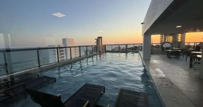 Flat à venda na Barra, Salvador - Mobiliado com vista para o mar