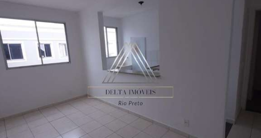 Apartamento à venda em São José do Rio Preto-SP, Loteamento Clube V: 2 quartos, 1 sala, 1 banheiro, 1 vaga, 48,00m².