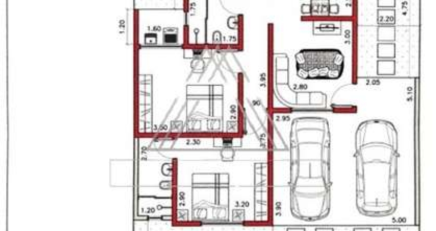 Casa à venda na modalidade terreno e construção em São José do Rio Preto-SP, Setparque Horizonte: 2 quartos, 1 banheiro, 2 vagas de garagem, 52m²!