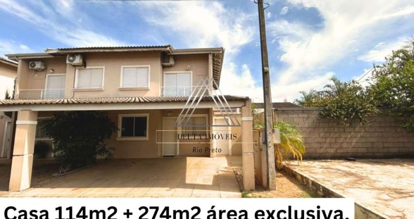 Casa em Condomínio com 4 Quartos e 274m² no Jardim Vista Alegre, São José do Rio Preto-SP