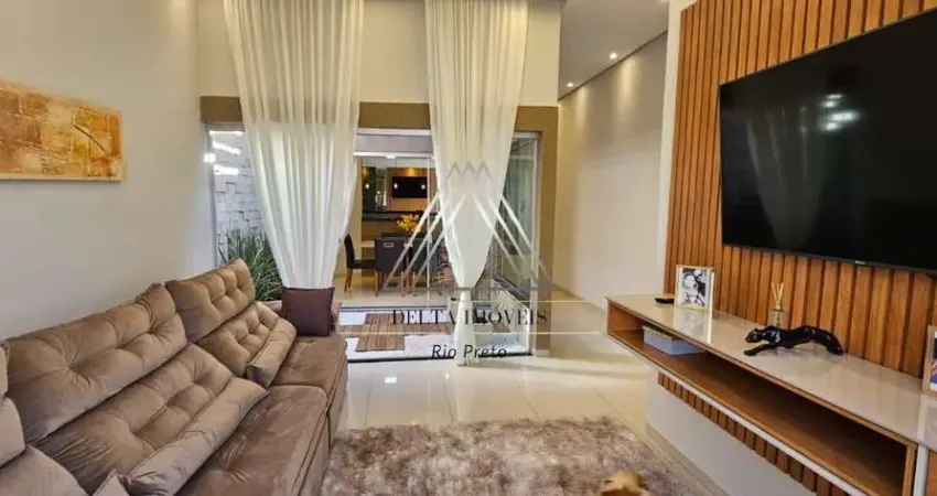 Imperdível casa à venda em São José do Rio Preto-SP, Residencial Palestra: 3 quartos, 2 salas, 2 banheiros, 2 vagas, 165m².