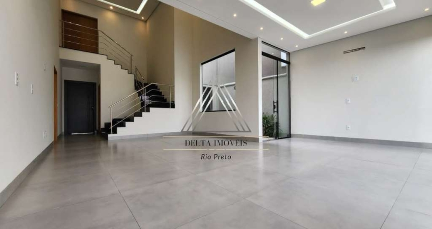 Casa de luxo à venda em condomínio no Residencial Setlife II, Mirassol-SP: 3 quartos, 3 suítes, 2 salas, 5 banheiros, 4 vagas de garagem, 200m².