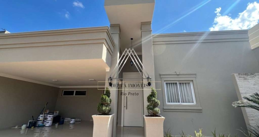 Luxuosa casa em condomínio à venda em São José do Rio Preto-SP, Village Damha Rio Preto I: 3 quartos, 2 suítes, 1 sala, 5 banheiros, 4 vagas, 242m².