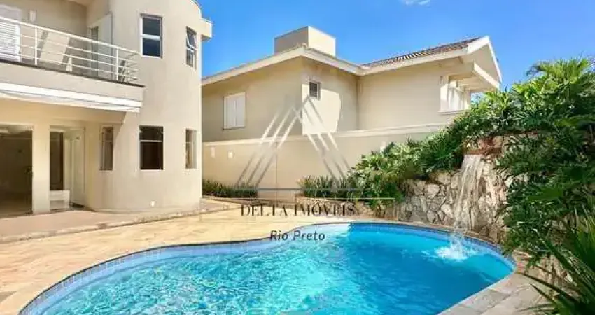 Luxuosa Casa de Alto Padrão no Parque Residencial Damha I, São José do Rio Preto-SP: 4 suítes, 492m², 6 vagas.