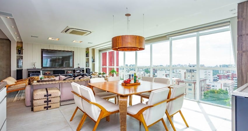 Cobertura 190m² - 3 vagas, sala com 55m², 2 quartos no Juvevê