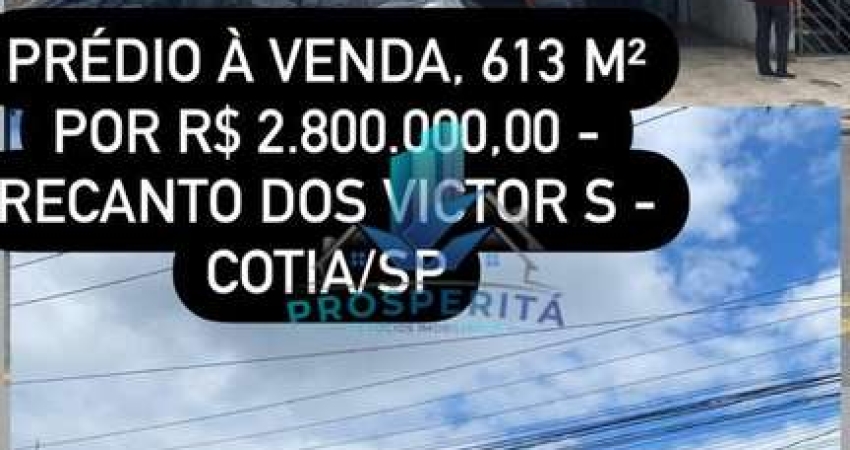 Oportunidade Imperdível para Investidores Prédio Comercial/Residencial à Venda no Recanto dos Vitor's, Cotia