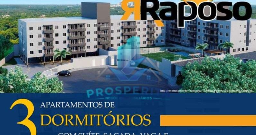Village Raposo - LANÇAMENTO Apto 03 dorms, com suíte e sacada!  Outeiro do Passargada  - Cotia/SP