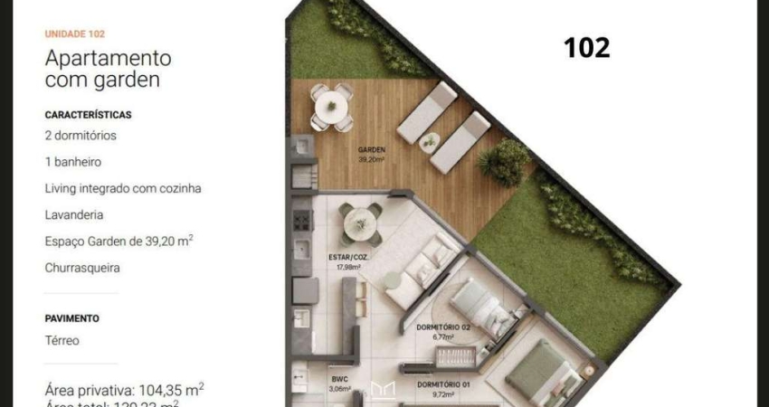 Apartamento para Venda em Florianópolis, Cachoeira do Bom Jesus, 2 dormitórios, 1 banheiro, 1 vaga
