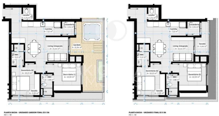 Apartamento para Venda em Florianópolis, Cachoeira do Bom Jesus, 2 dormitórios, 2 suítes, 2 banheiros, 2 vagas