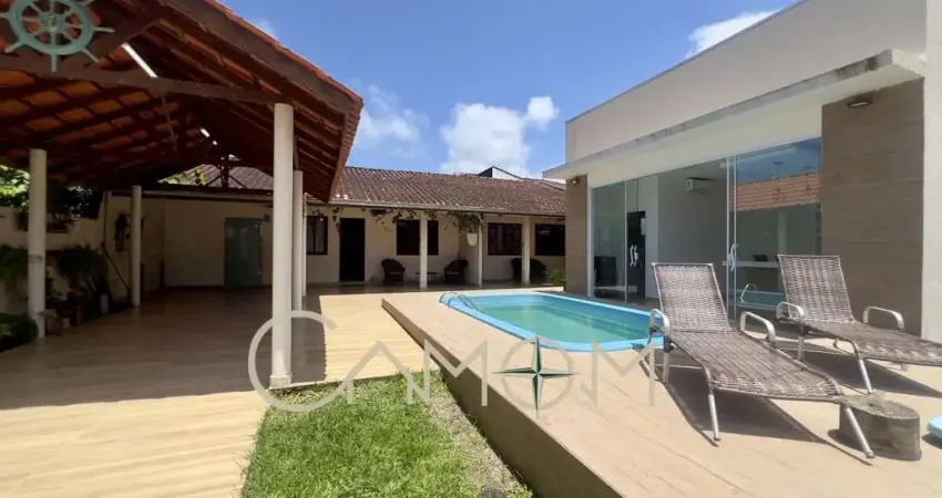 Casa para temporada em guaratuba, brejatuba, 4 dormitórios, 3 banheiros, 5 vagas