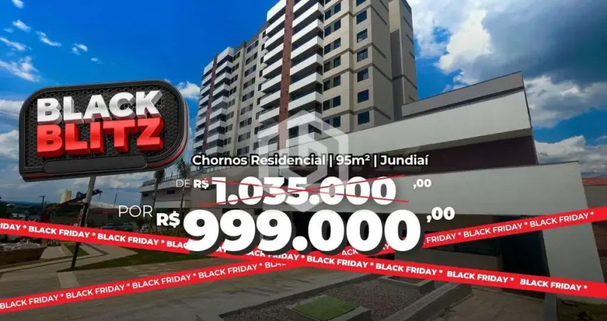 Apartamento no chronos residencial com 2 dorms -95 m²- jundiaí - sp