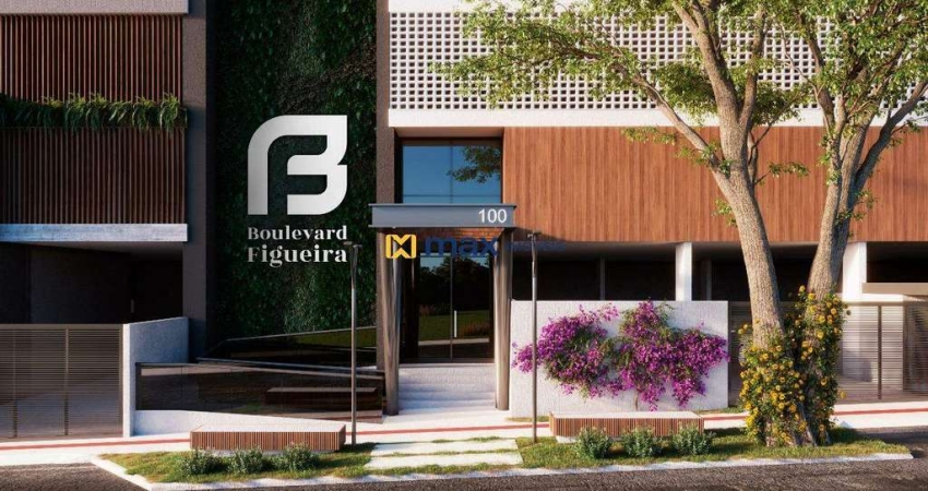 VENDA: APARTAMENTO 2 SUÍTES, 1 VAGA DE GARAGEM, 64,57M² ÁREA PRIVATIVA