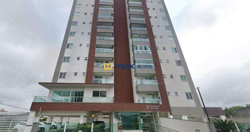 Excelente apartamento semi mobiliado com 2 dormitórios (1 suíte) à venda, Cordeiros, Itajaí