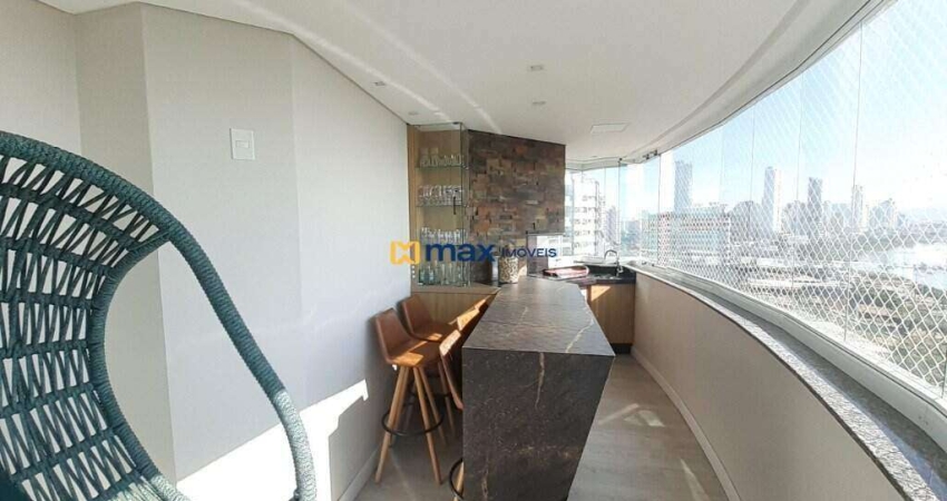 Excelente apartamento mobiliado, 3 suítes, vista mar, Fazenda, Itajaí
