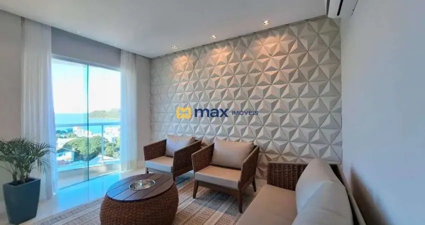 Excelente apartamento amplo, semi mobiliado com 5 suítes, vista mar, à venda no bairro Cabeçudas em Itajaí