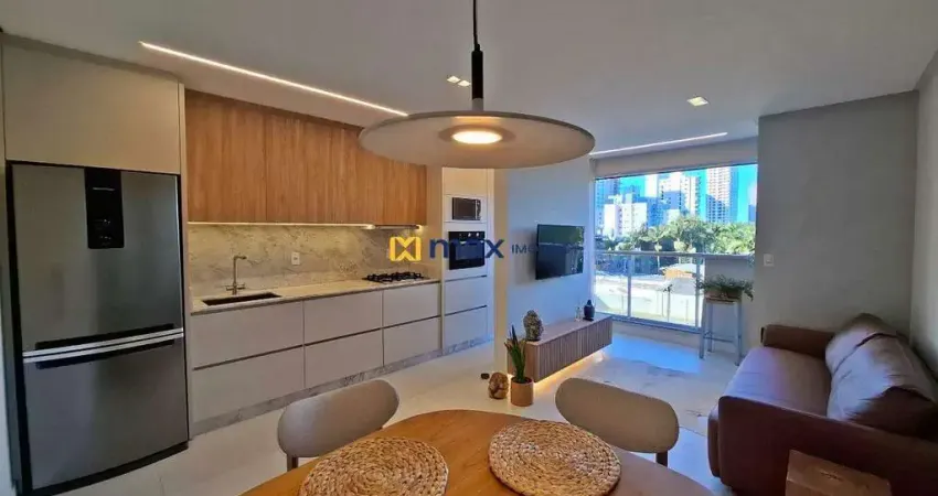 Apartamento mobiliado com 2 dormitórios (1 suíte), Praia Brava, Itajaí.