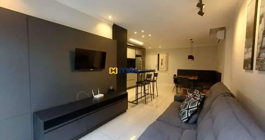 Apartamento 3 quartos, mobiliado com 2 vagas no edifício garden village, nações, balneário camboriú