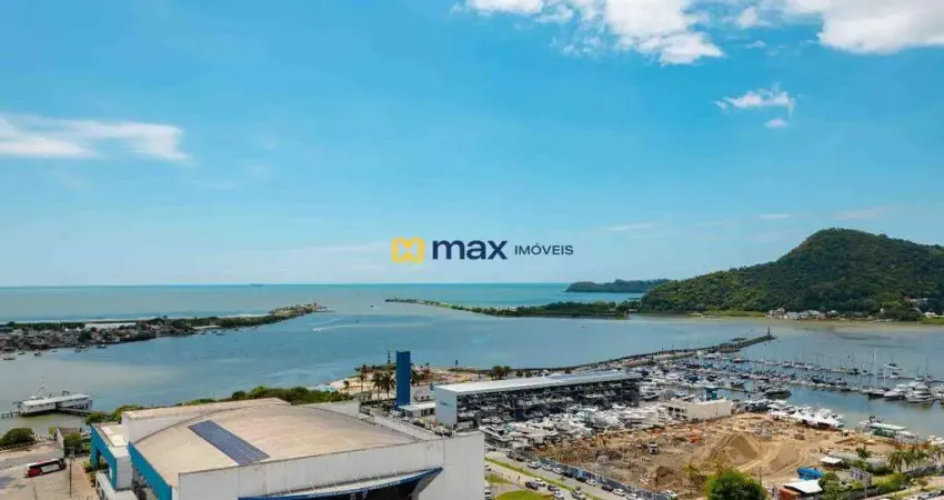 Cobertura duplex alto padrão mobiliada, vista mar com 3 suítes à venda no bairro centro em itajaí