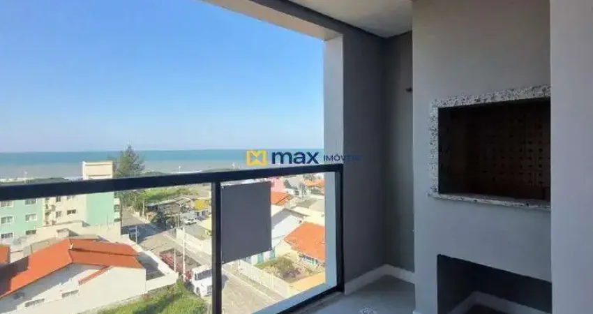 Excelente apartamento novo com vista mar, 2 quartos (1 suíte) à venda no bairro centro em navegantes