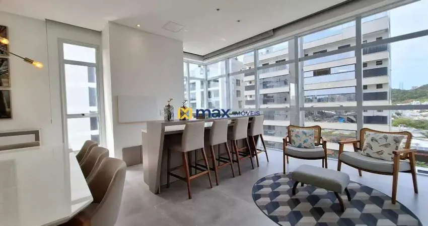 Amplo apartamento mobiliado com 3 suítes e piscina privativa, praia brava