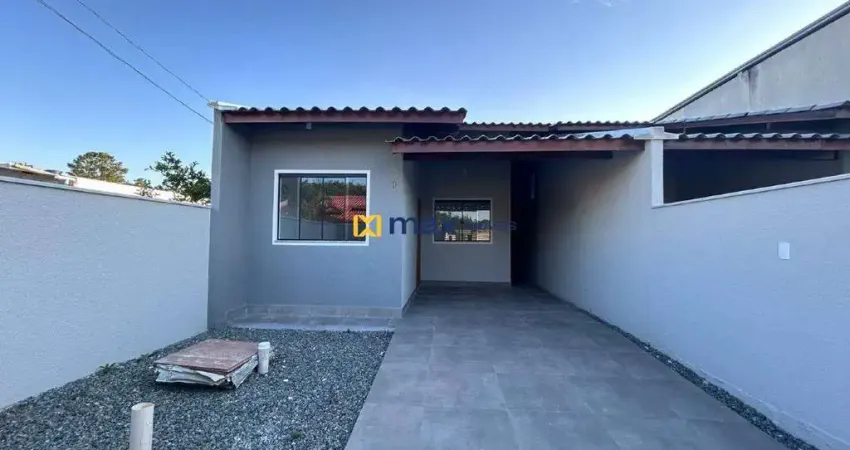 Venda: Casa geminada nova 93m² 1 suíte + 2 dormitórios, Gravatá, Navegantes