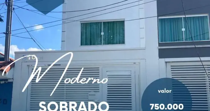 Sobrado para Venda em Santo André, Vila Pires, 3 dormitórios, 1 suíte, 2 banheiros, 2 vagas