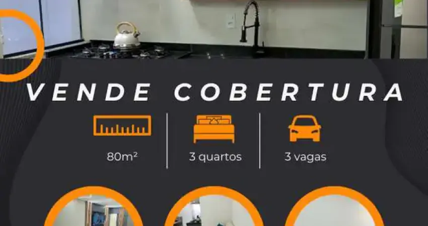 Cobertura para Venda em Santo André, Utinga, 3 dormitórios, 1 suíte, 4 banheiros, 3 vagas