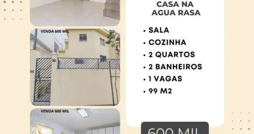 Sobrado para Venda em São Paulo, Agua Rasa, 2 dormitórios, 2 banheiros, 1 vaga
