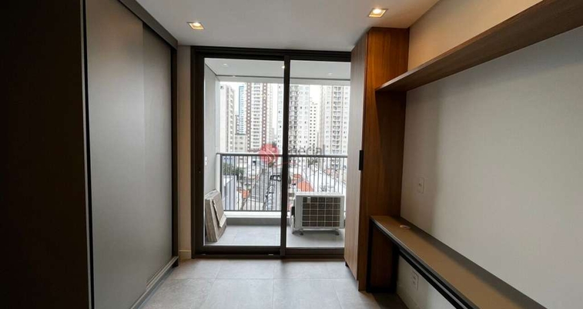 Apartamento moderno, mobiliado, para locação no Tatuapé com 26m²