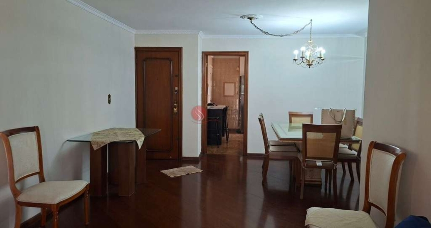 Apartamento no Tatuapé com 133 m², 3 dormitórios, 2 vagas, excelente localização.