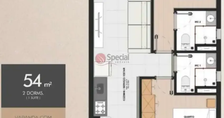 Apartamento com 2 quartos à venda na Rua São Bernardo, 116, Tatuapé, São Paulo