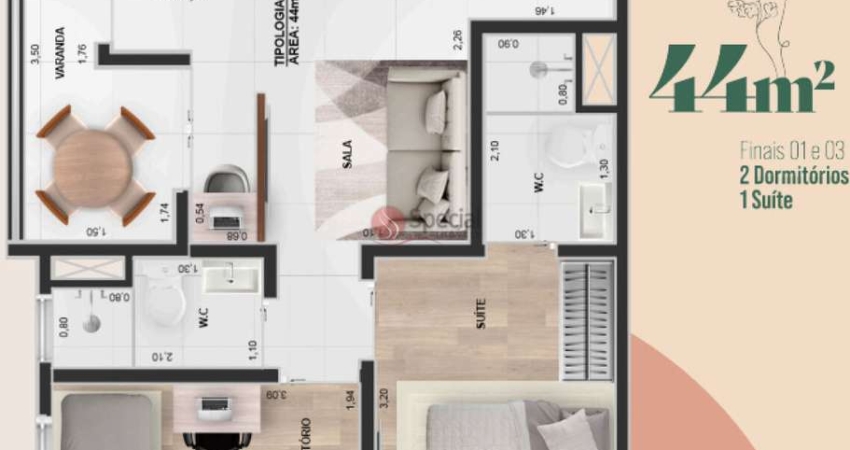 Apartamento de 44 metros na Vila Matilde - Pré Lançamento.