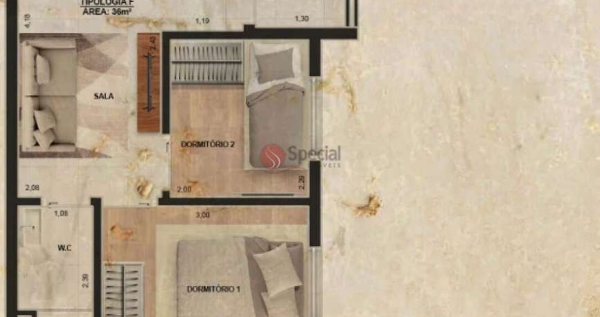 Pré lançamento Apartamento de 36 metros na Vila Ema.