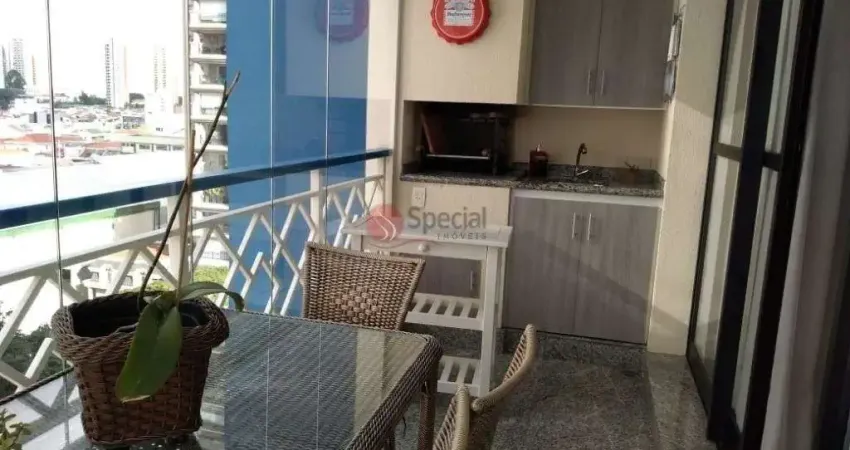 Apartamento com Varanda Gourmet  e 3 dorms no Tatuapé