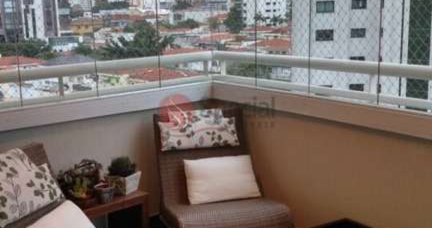 Apartamento no Anália Franco de  3 suítes, sacada fechada de vidro, 4 vagas !