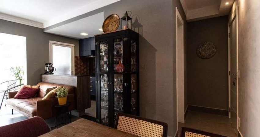 Apartamento 48m² mobiliado e decorado com 1 dormitório e 1 vaga na Bela Vista.