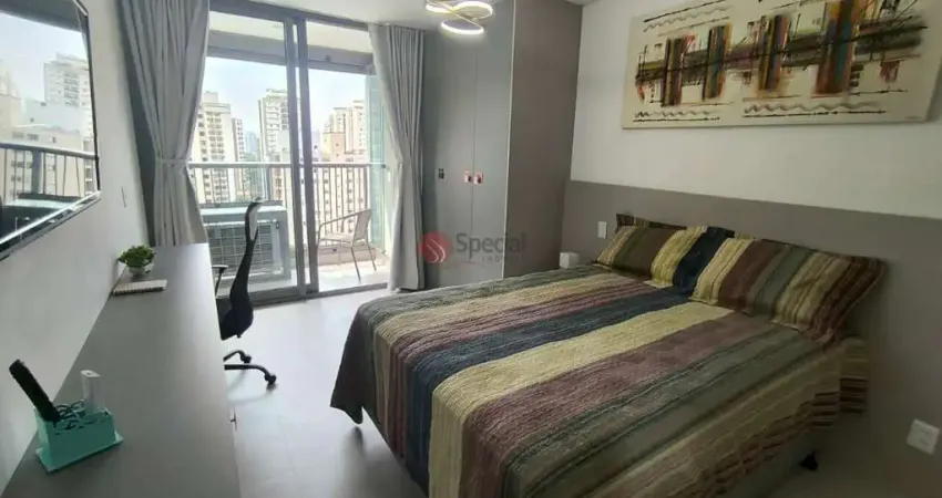Apartamento stúdio de 26 metros mobiliado e  com ar condiciondo