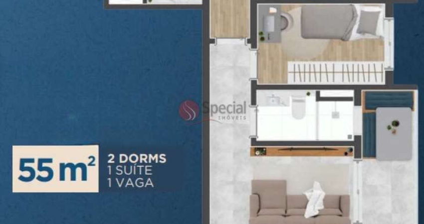 Apartamento de 55 metros na Vila Matilde.