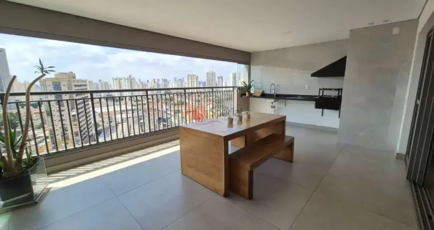 Apartamento de Alto Padrão na Mooca, 3 suítes, 159 m² e varanda gourmet.