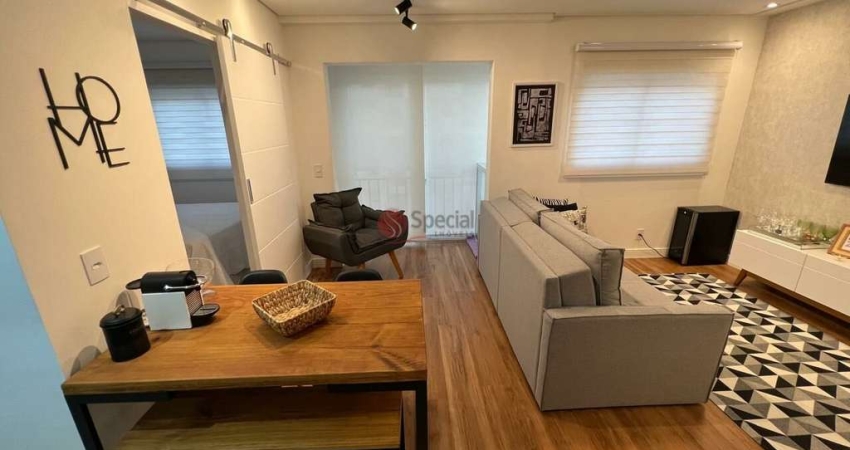 Apartamento na Água Rasa com 38 m², mobiliado, 1 quarto e 1 vaga, próximo ao Shopping Anália Franco.