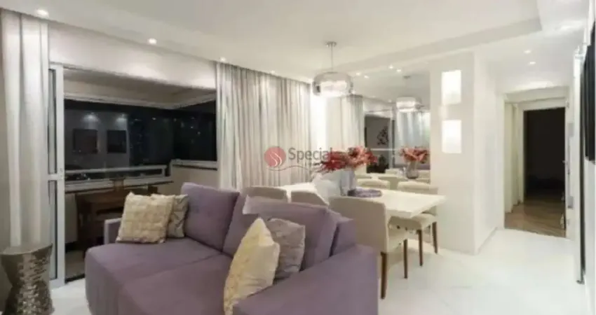 Apartamento à venda no Tatuapé com 108 metros,  3 quartos e 2 vagas.