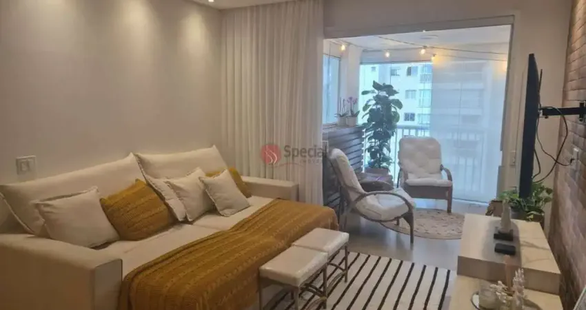 Apartamento de alto padrão decorado de 93 m² no tatuapé com 2 suítes, 2 vagas e varanda gourmet.